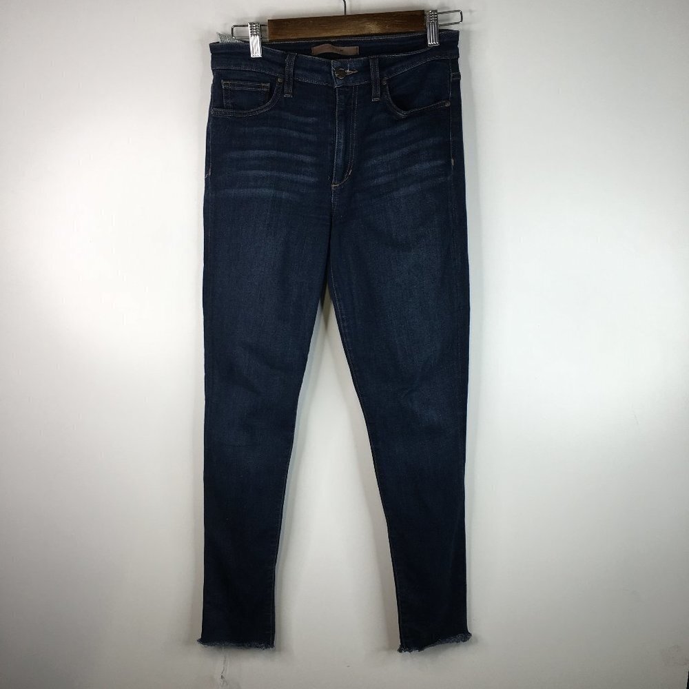 Joe’s Jeans High Rise Skinny Ankle Formosa Wash Raw Hem Jeans Size 28